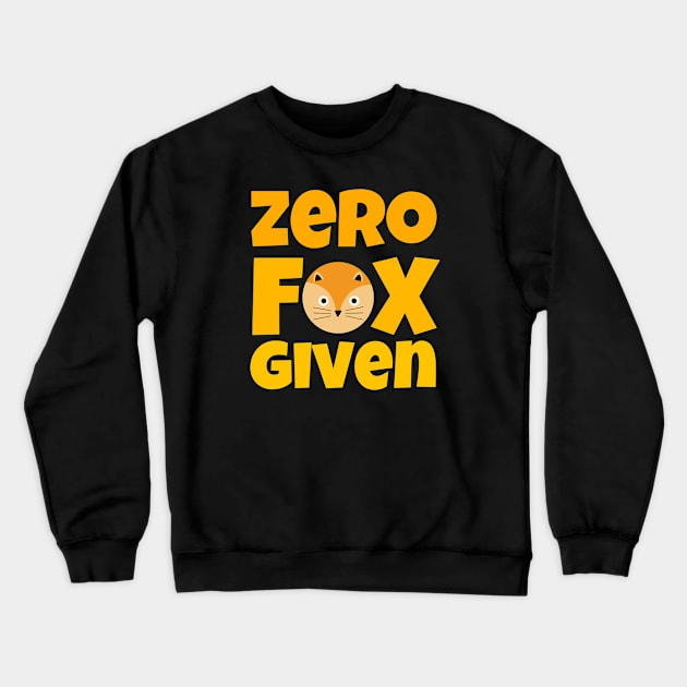 Zero Fox Given Crewneck Sweatshirt by ricricswert